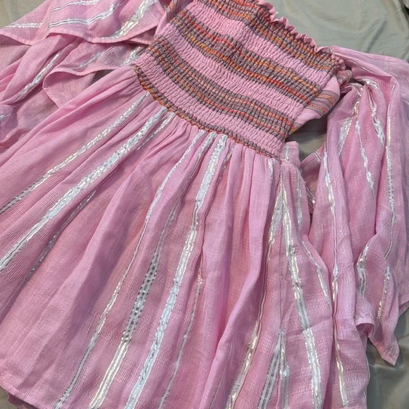 💕Pitusa Pink Silver Dress BNWT ShopMorley Boutique💕 - Picture 6 of 15